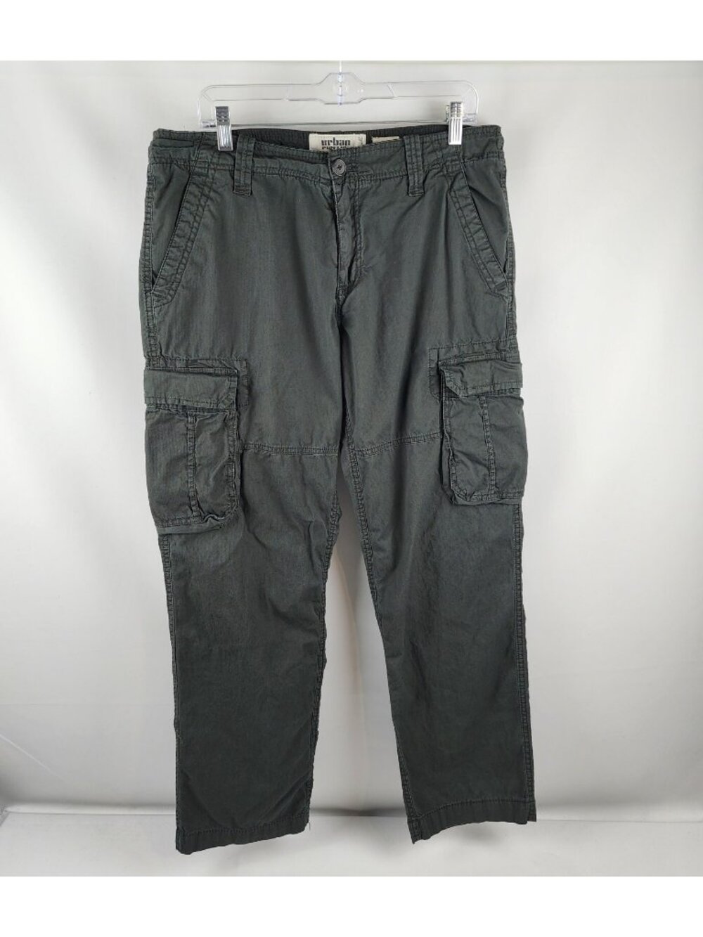Urban Pipeline Pants Mens 34x31 Charcoal Gray Cargo Straight Leg Pants